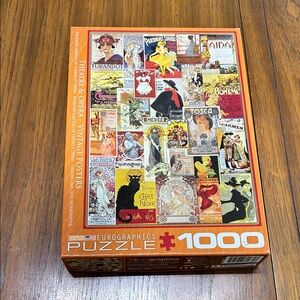 Eurographics Vintage Posters - theatre & opera Puzzle 1000 Pieces